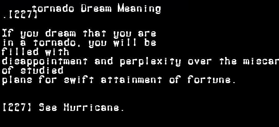  dream meanings tornado